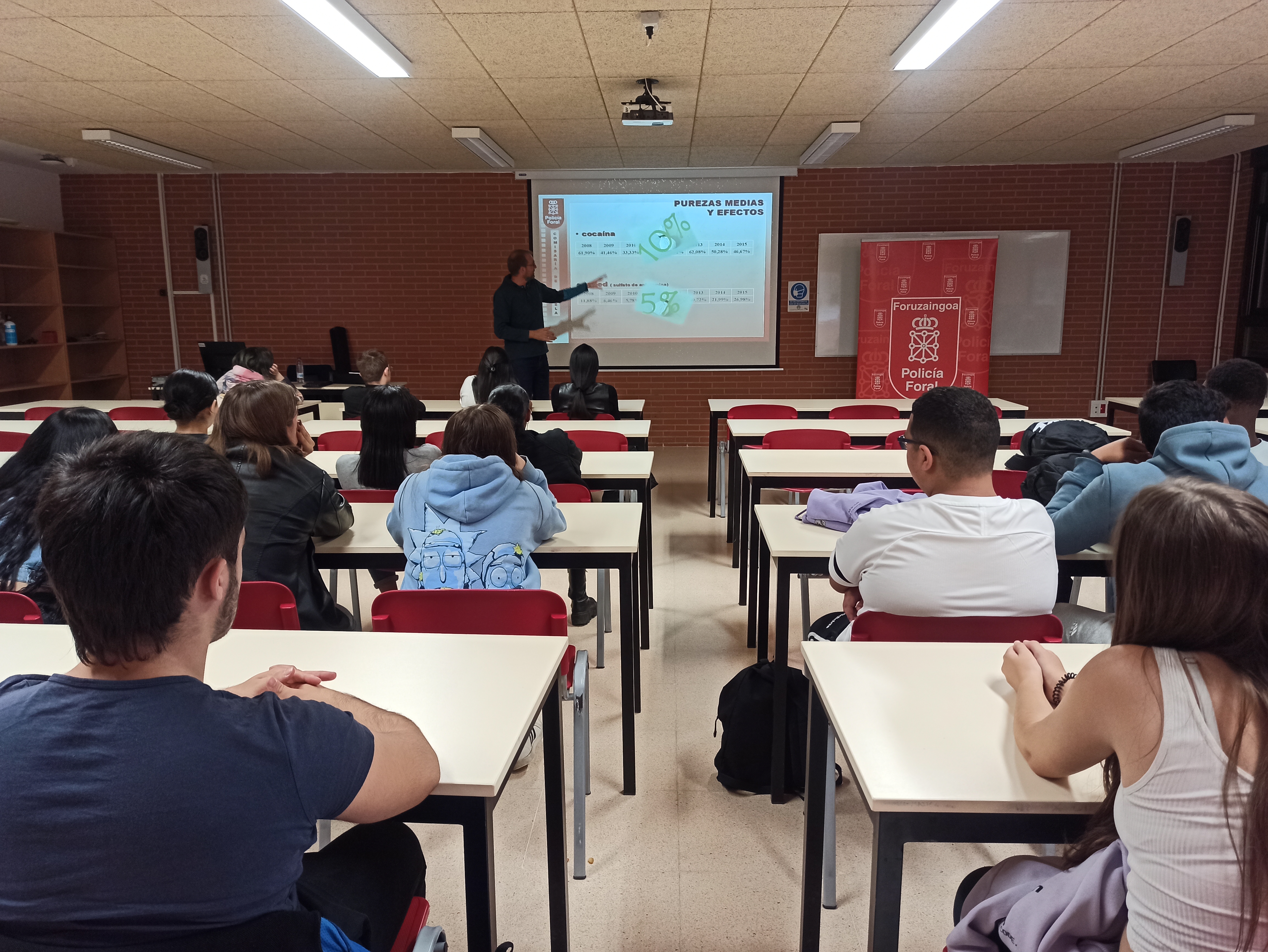 Programación de charlas y talleres en el IES Valle del Ebro
